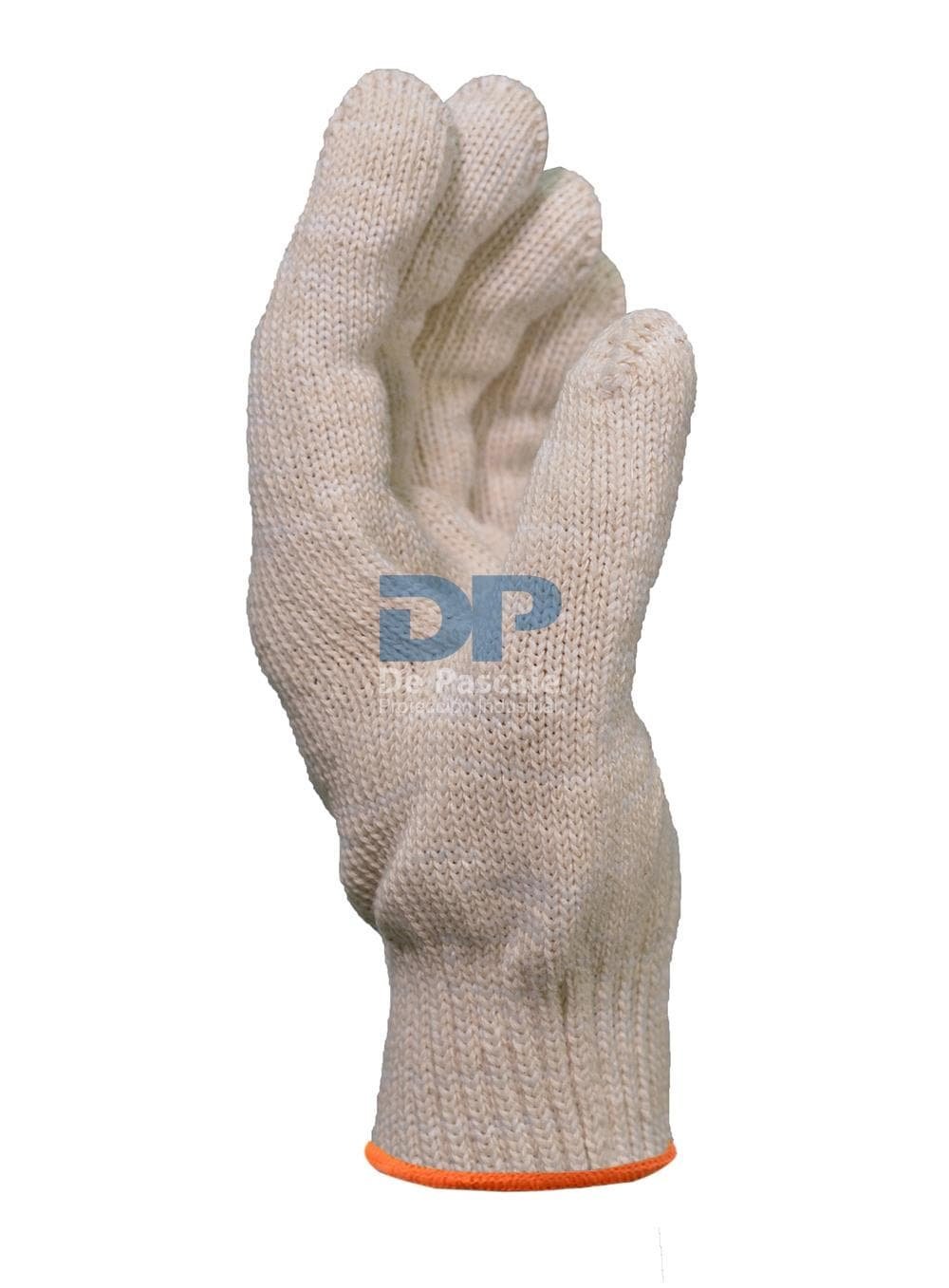 guante tejido, talle 10 sin costura blanco g7 algodon liso