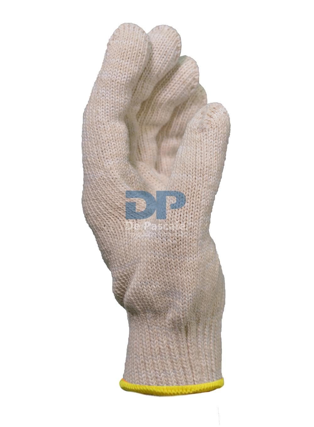 guante tejido, talle 8 sin costura algodon blanco g7 liso