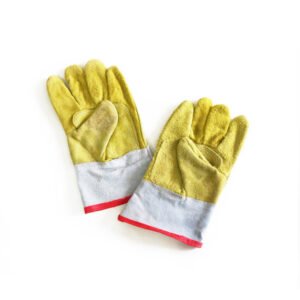 Guante Cuero Descarne Amarillo